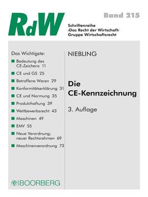 cover image of Die CE Kennzeichnung